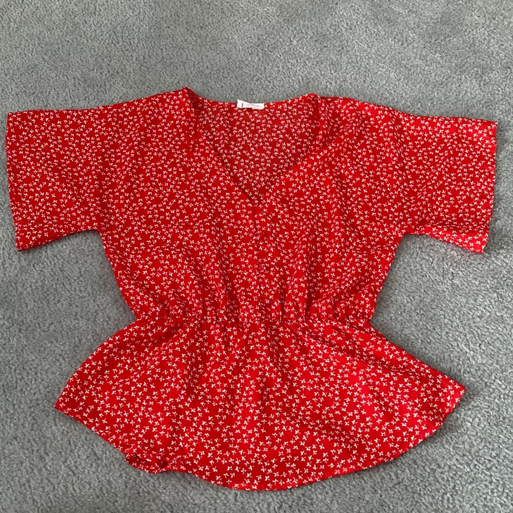 Floral summer top, size S